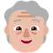 Older Person- Medium-Light Skin Tone emoji on Microsoft